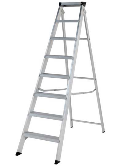 8 Tread Aluminium Platform Step Ladder